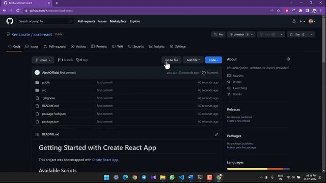 How to Deploy React App to GitHub Pages | Step by step. смотреть онлайн