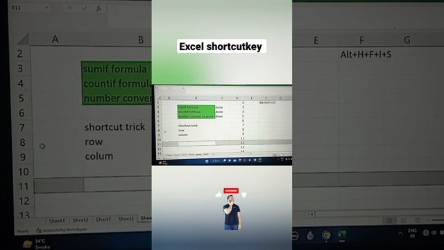 excel shortcut key #excel #exceltricks #excelformula #viralvideo #shortvideo #hightlightvideo смотреть онлайн