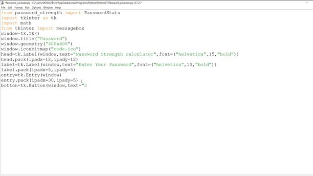 Password Strength Calculator using Python || #python#GUI смотреть онлайн