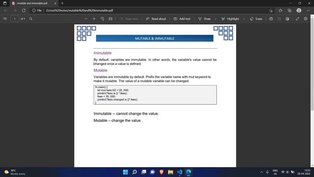 Mutable and Immutable Variable In Rust | Rust Complete Tutorial In Hindi | #7 смотреть онлайн