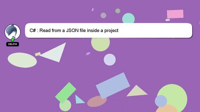 C# : Read from a JSON file inside a project смотреть онлайн