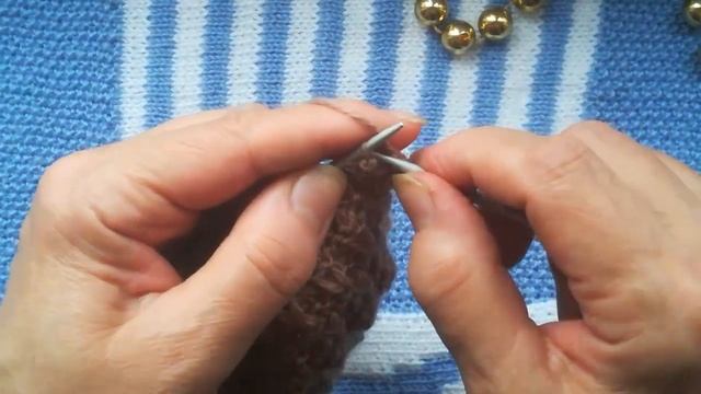 Вязание спицами узора для платья от Шанель.