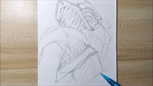 How To Draw Chainsaw Man - Denji | Drawing Tutorial | Fame Art