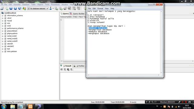 Tutorial membuat database di SQLyog смотреть онлайн