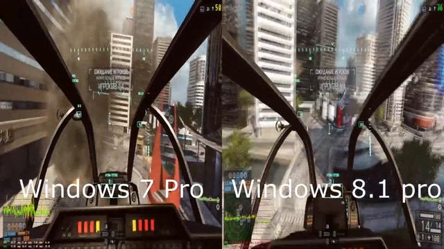 BF4 Ultra settings 1080p FPS Comparison Win 7 pro Vs Win 8.1 pro GTX 780 Side by Side смотреть онлайн