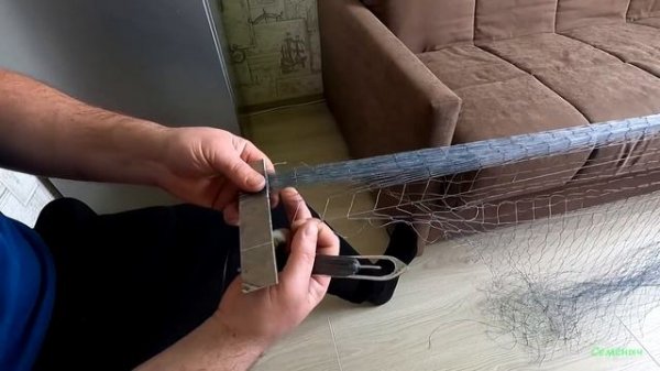 КРИВДА  своими руками от А до Я. Вяжем сеть по кругу. Надёжный узел для плетёнки.