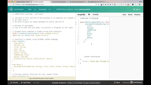 Building A GraphQL Service Backed By Neo4j смотреть онлайн