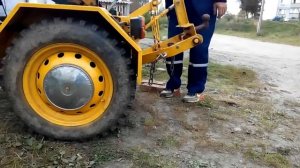 Минитрактор с переломной рамой.