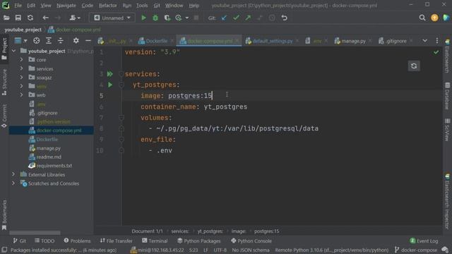 Делаем Dockerfile для проекта Django и запускаем через docker compose смотреть онлайн