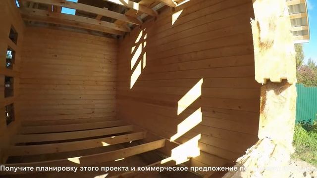 Построен дом из бруса под усадку 6х8 Котлин КМОЛЗ. Объект сдан 20.09.2019 ||| СК Дачник смотреть онлайн