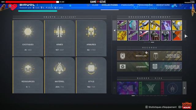 Destiny 2 Vis ma vie de newlight en 2024 part.14 Bannière, Gambit, etc.. Monter en lumière #destiny смотреть онлайн