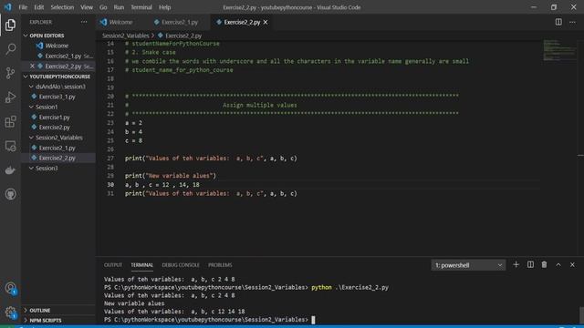 Basics of python (Session3) - Variables Continued смотреть онлайн