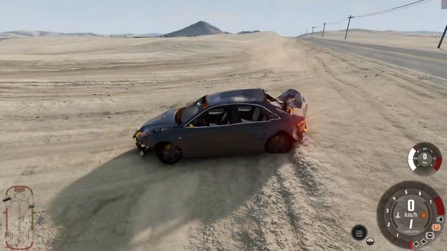 Краш тест Audi S4 BeamNG Drive смотреть онлайн