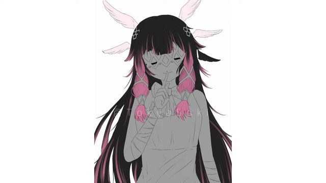 [Speed Painting] Colombina Fatui Harbinger From Genshin Impact @GenshinImpact