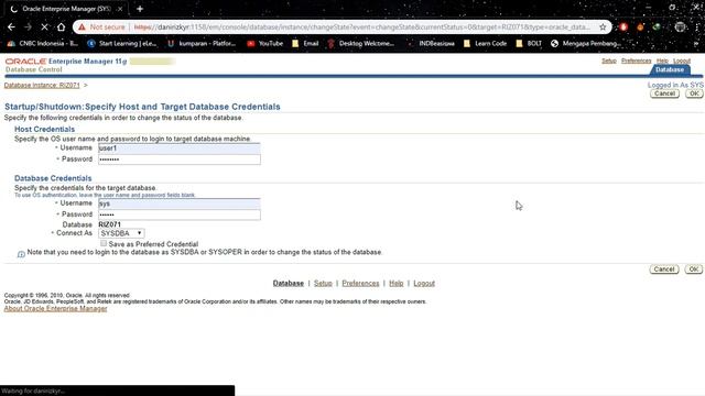 TERNYATA BEGINI CARA STARTUP DAN SHUTDOWN DI ENTERPRISE MANAGER ORACLE смотреть онлайн