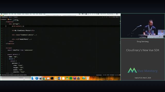 VUECONF US 2019 | How to use Cloudinary's New Vue SDK with Doug Steinberg смотреть онлайн