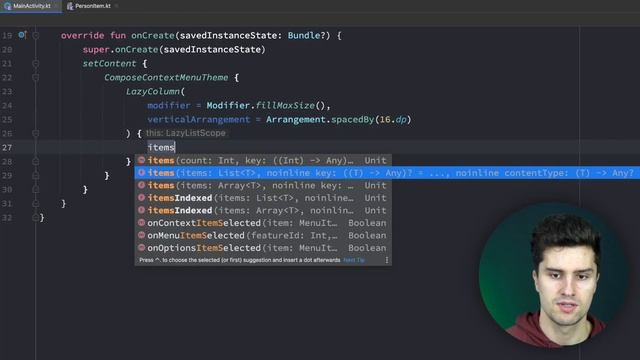 How to Implement a Context Drop Down Menu In Jetpack Compose смотреть онлайн