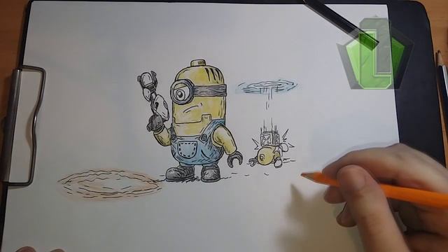 Лордин рисует Миньона | Не уж то не сам?! смотреть онлайн