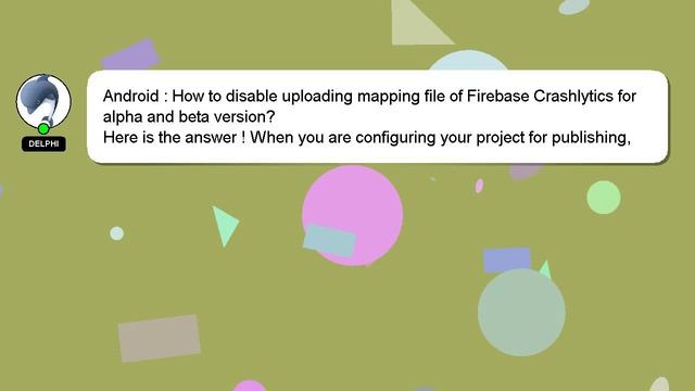 Android : How to disable uploading mapping file of Firebase Crashlytics for alpha and beta version? смотреть онлайн