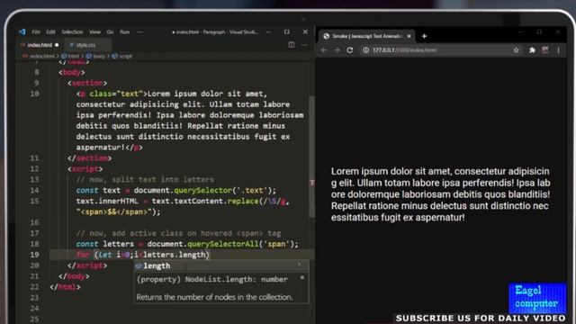 smoking text HTML CSS and Javascript #coding #howto #online #hyml #css #java #begginers #tutorial смотреть онлайн