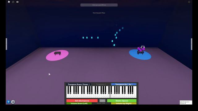 Beethoven Virus - Roblox Virtual Piano Cover смотреть онлайн