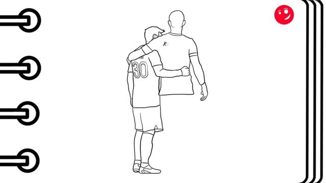 Como Dibujar a LIONEL MESSI y CRISTIANO RONALDO Paso a Paso | Mapi Art TV смотреть онлайн