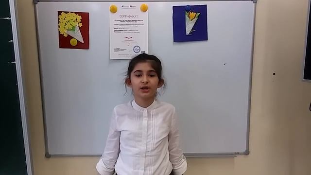 Шенкао Аделина читает стихотворение Ф.И. Тютчева "Весенние воды" смотреть онлайн