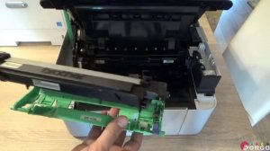 Замена картриджа и БАРАБАНА Brother DCP-1510E DCP-1512E TN-1030 / DR-1030