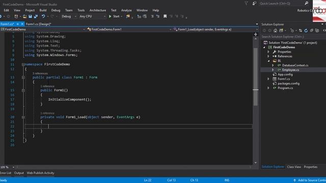C# Windows Form - EntityFramwork Code First and Migration смотреть онлайн