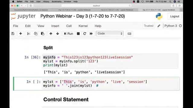 Live | Python Webinar | Python Programming for Beginners - Python Tutorial | Day 3(1/7/20 to 7/7/20 смотреть онлайн