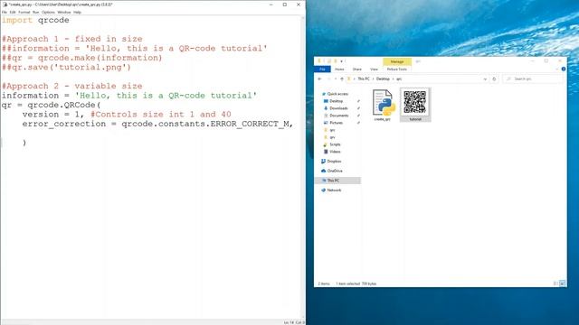 How to create QR code with Python смотреть онлайн