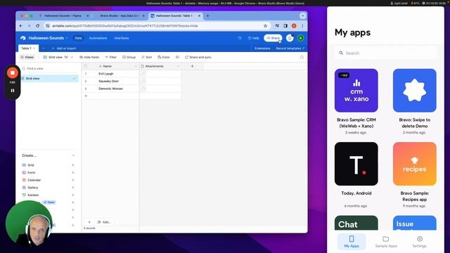 Create a Halloween sounds app in just 5 minutes Figma and Airtable - Bravo Studio смотреть онлайн