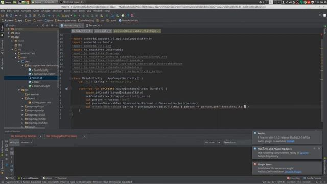 Android Kotlin - RxJava FlatMap смотреть онлайн