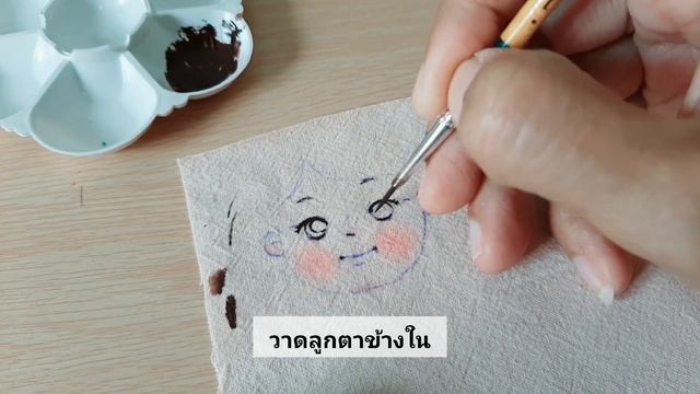 How to draw a fabric doll face | acrylic color | diy | tutorial| смотреть онлайн