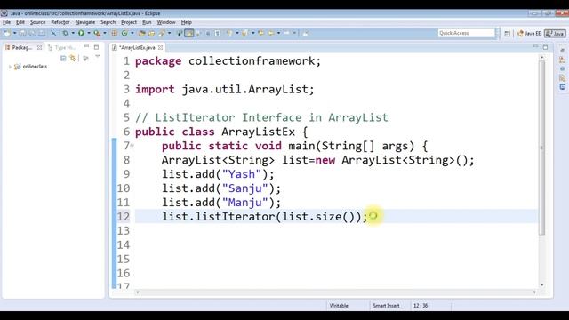 ListIterator Interface in Java | Java ArrayList listIterator() method | ArrayList in Java смотреть онлайн