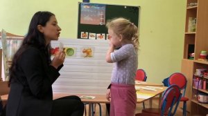 Занятие с глухим ребёнком