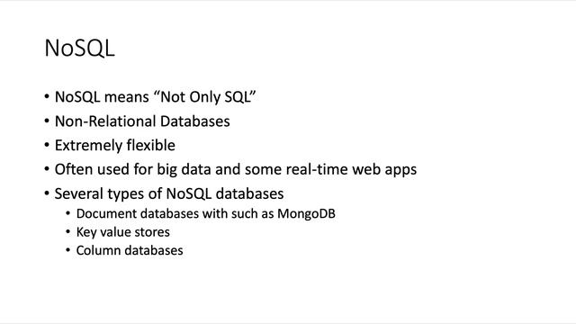 SQL vrs nosql смотреть онлайн
