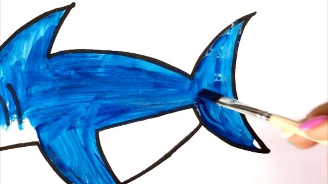 How to draw a shark | Как нарисовать акулу | Сурет салу акула смотреть онлайн