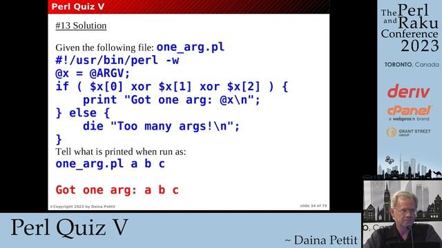 Perl Quiz V - Daina Pettit - TPRC 2023 смотреть онлайн