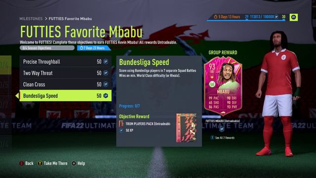 Fifa 22 | How To Complete The FUTTIES Kevin Mbabu Objective card смотреть онлайн