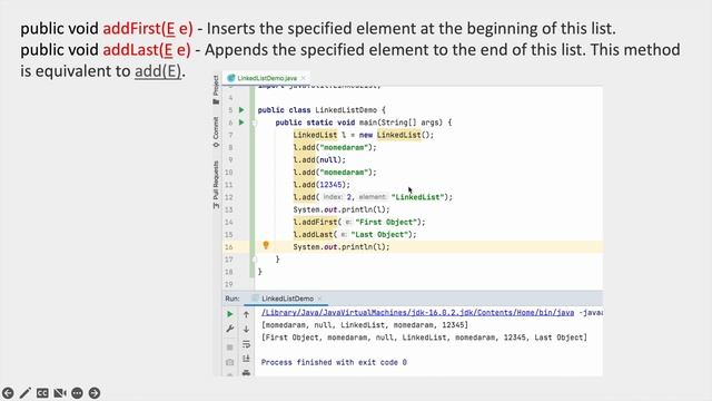 LinkedList Class - Collection Framework смотреть онлайн