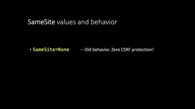 SameSite Cookies for Everyone - Cross Site Request Forgery Mitigations (follow up) смотреть онлайн