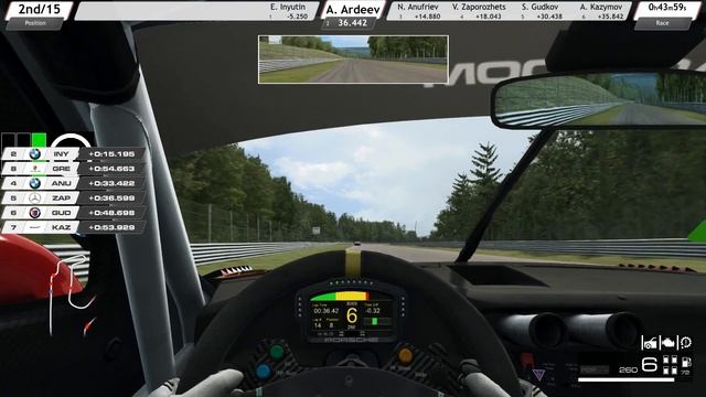 RaceRoom | onboard | PORSCHE 911 GT3 | GTR3 | 8# SPA-FRANCORCHAMPS смотреть онлайн