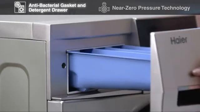 Haier 6.5 Kg Inverter Fully-Automatic Front Loading Washing Machine (HW65-IM10636TNZP, Titanium Gre смотреть онлайн