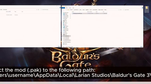 Mod Baldurs Gate 3 / How to Install Mods / BG3 Mod Manager Tutorial смотреть онлайн