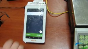 Работа на онлайн кассе Эвотор с весами