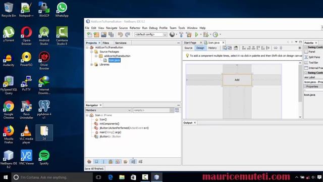 How To Add A Image Or Icon To A Button On Jframe Button Using Netbeans Java Video Tutorial смотреть онлайн