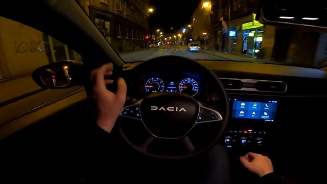 New DACIA DUSTER 2023 - NIGHT POV Test Drive & Full REVIEW (Journey 115 HP, 4X4)