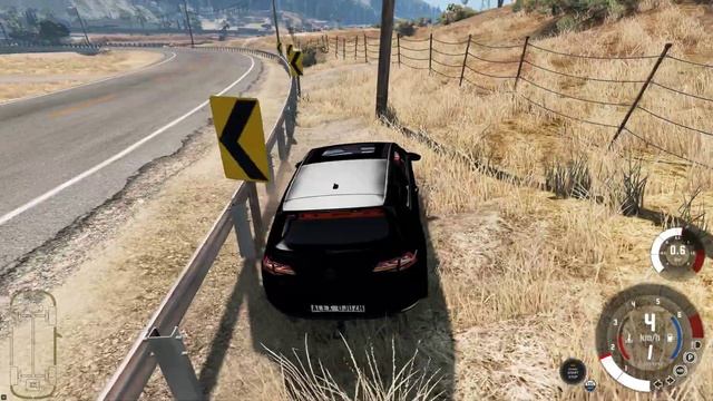 BeamNG.drive - Volkswagen Golf GTI 2013 - Car Show Test Drive Crash . 4K 60fps. смотреть онлайн