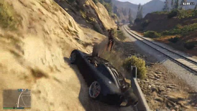 ( Домбай - Приора)-спуск с гори Чили на (рокет волтик) в GTA 5 смотреть онлайн